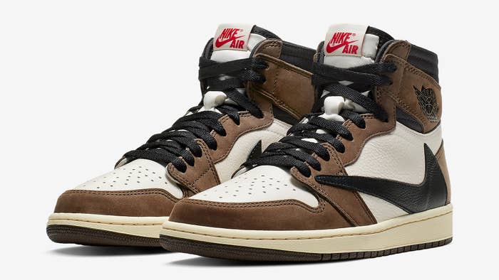 Travis Scott x Air Jordan 1 Brown Release Date CD4487 100 Pair