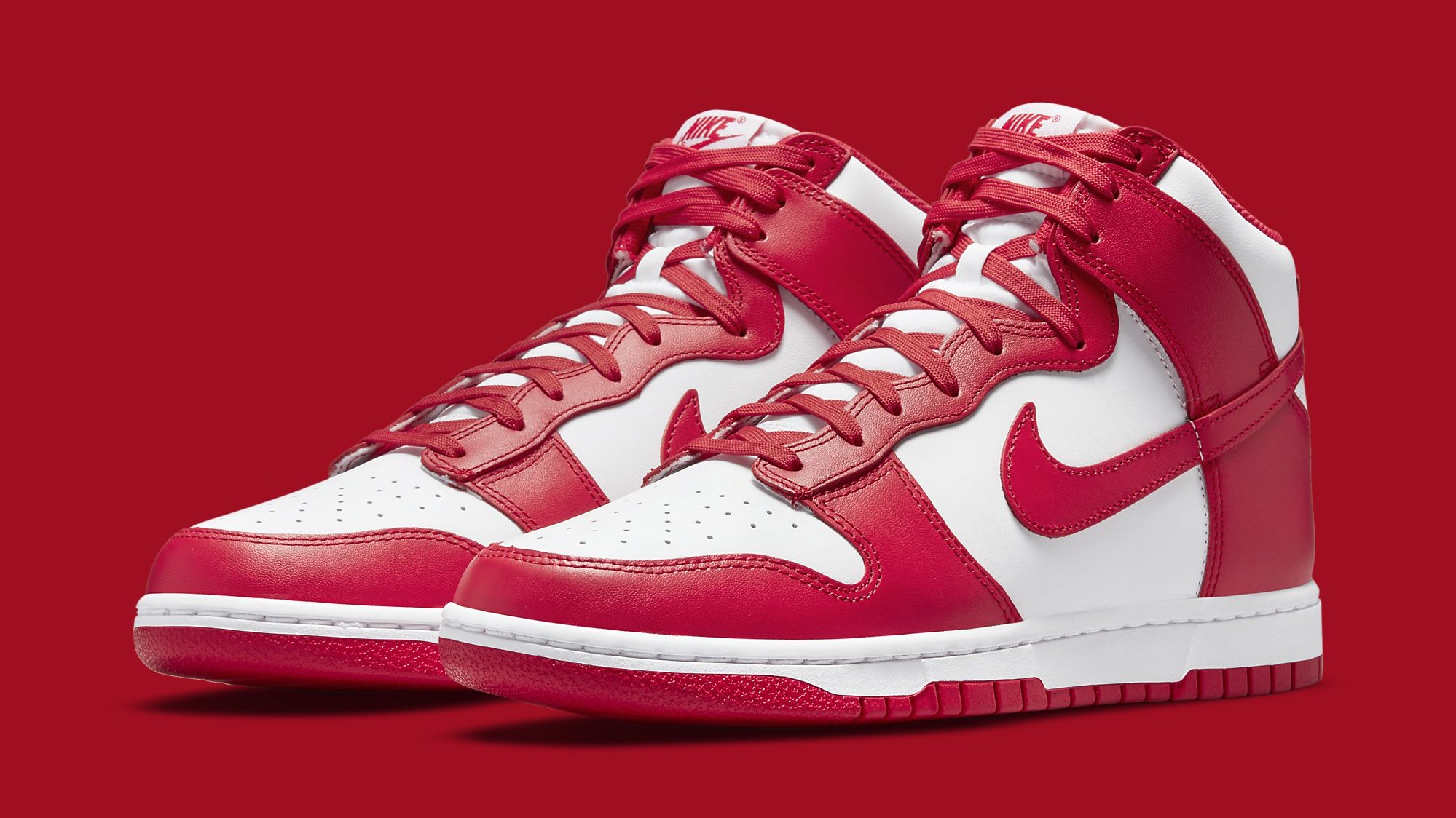 Championship Red' Nike Dunk Highs Get an Official Release Date
