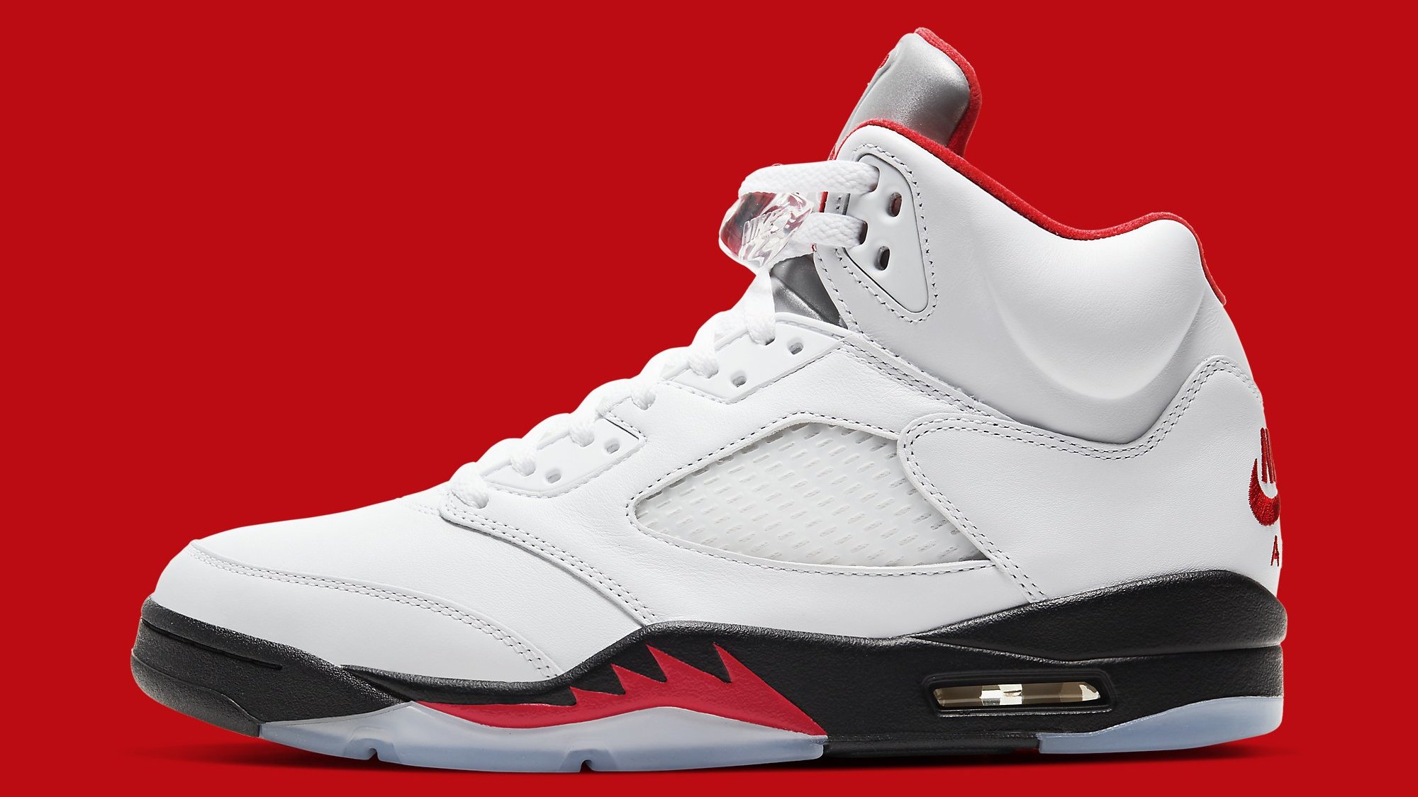 Air Jordan 5 V Retro &#x27;Fire Red&#x27; DA1911 102 Lateral