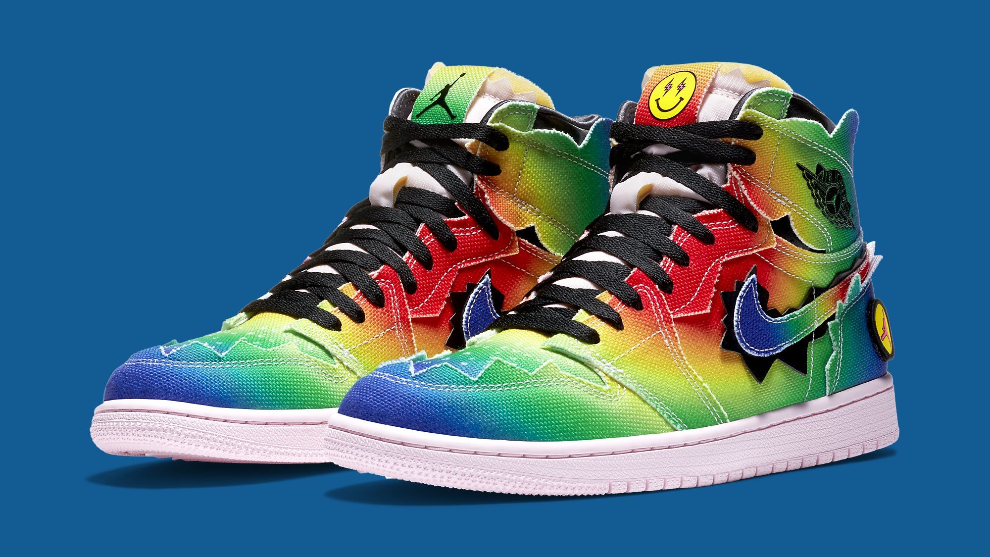 Air Jordan 1 High Top Sneakers in Multicoloured - Nike