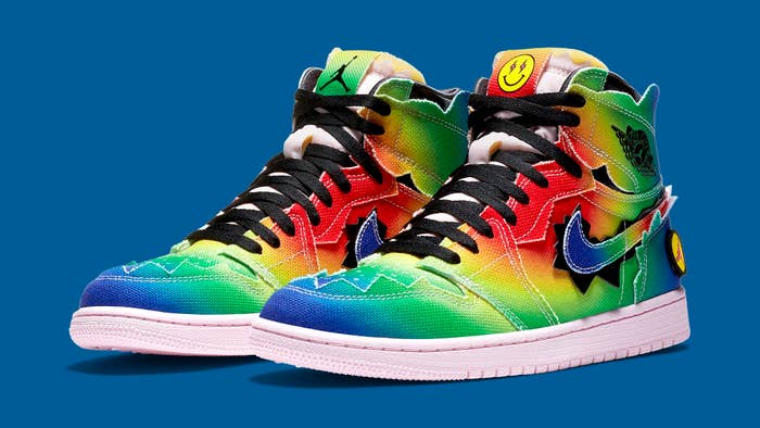 J Balvin x Air Jordan 1 High DC3481 900 Pair