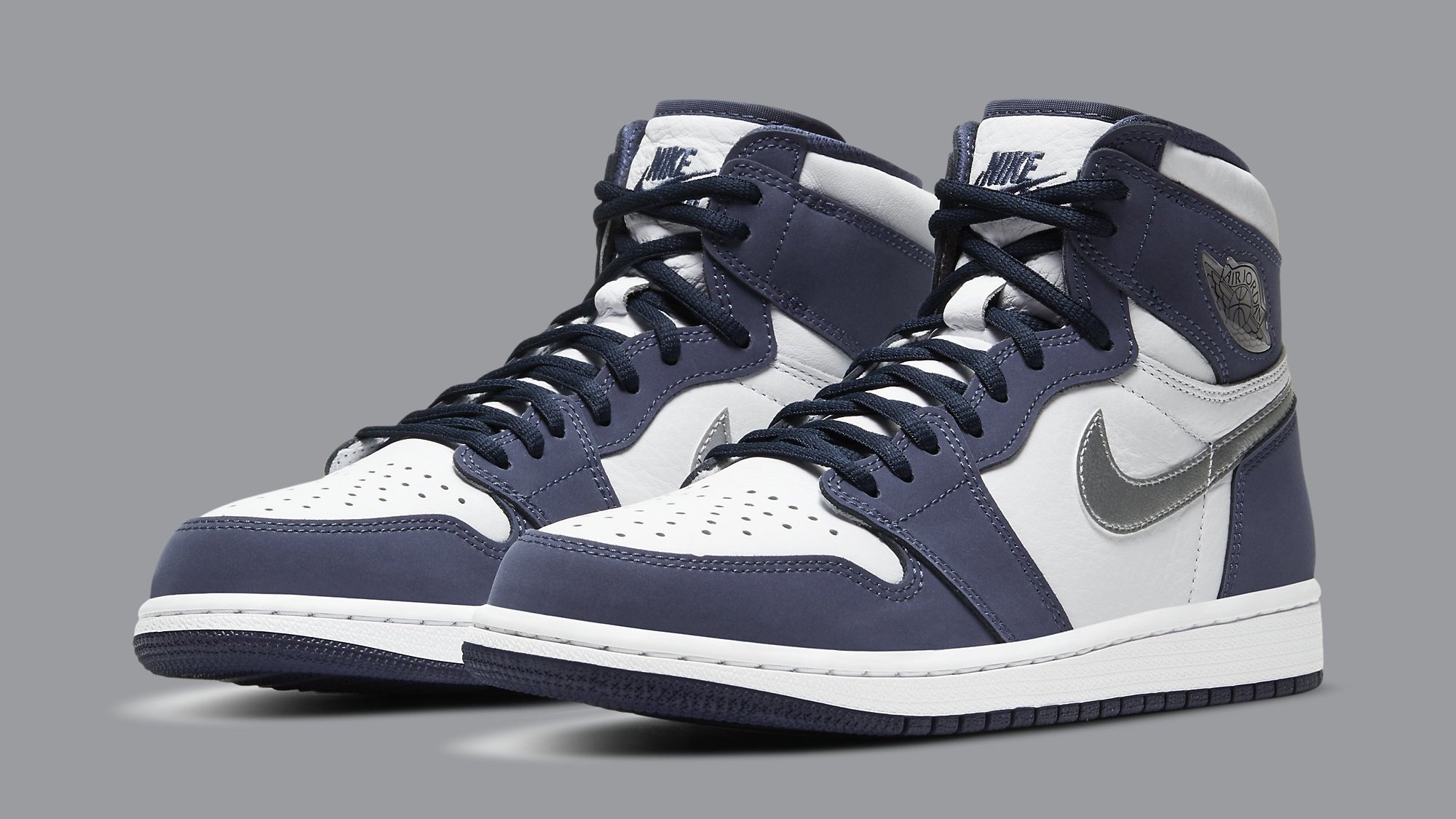 Navy blue and white 1s sale