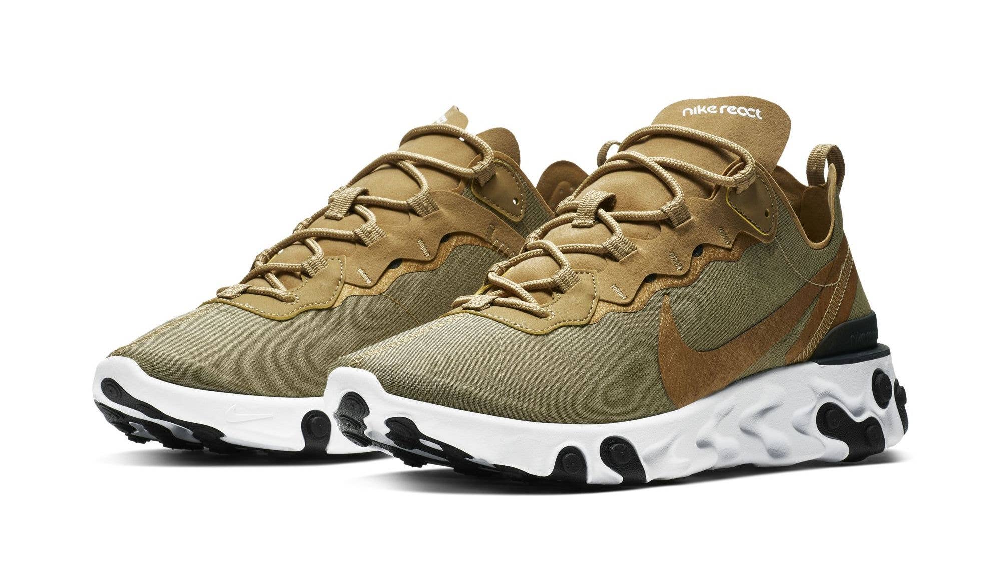 Nike React Element 55 'Olive' (Pair)