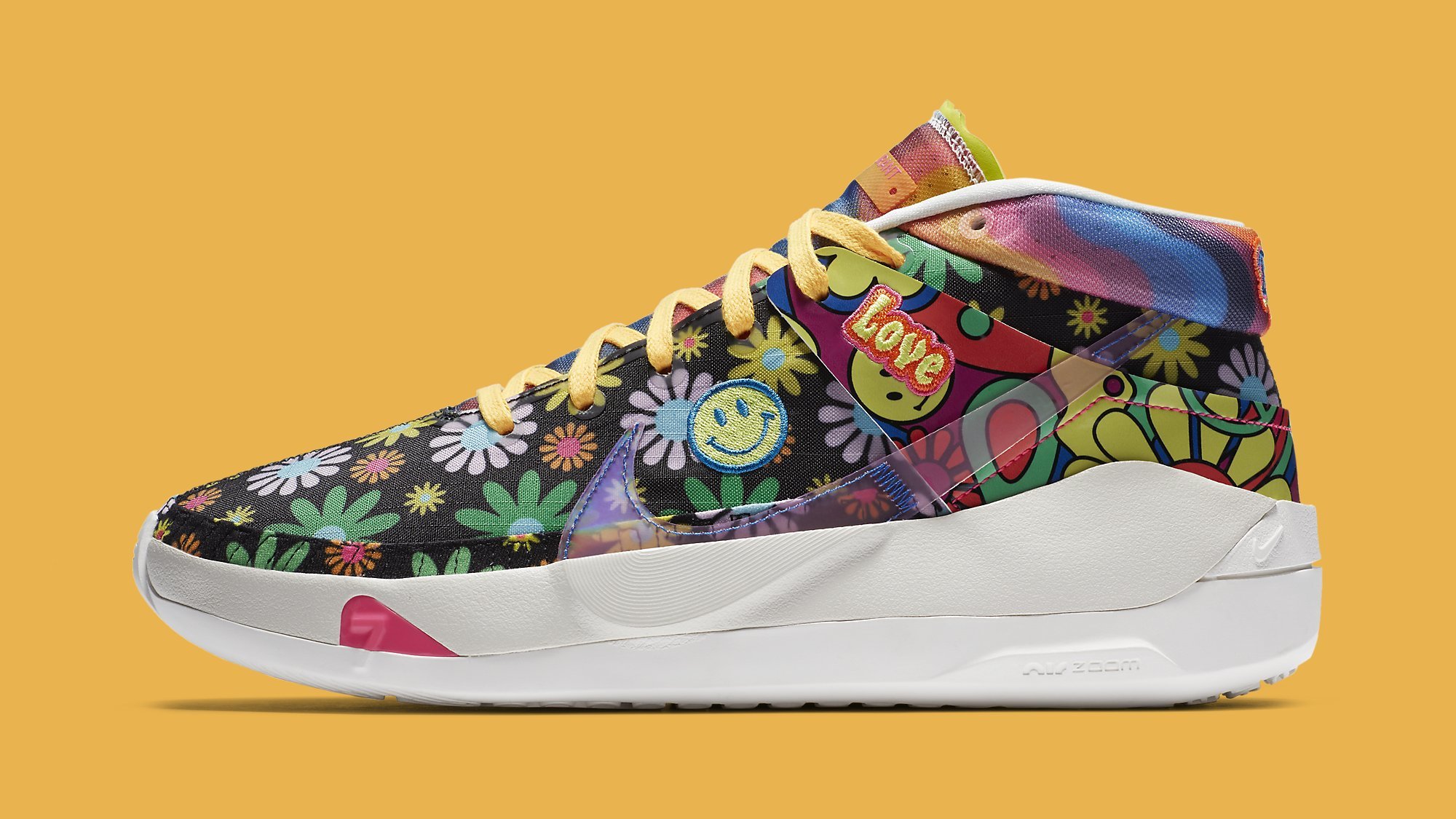 Nike KD 13 &#x27;Peace, Love, and Basketball&#x27; DA1341 100 Lateral