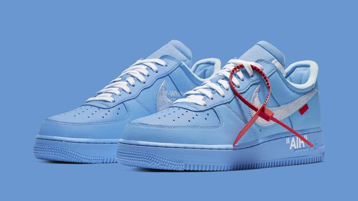 Off White x Nike Air Force 1 Low &#x27;MCA Chicago&#x27; CI1173 400 (Pair)