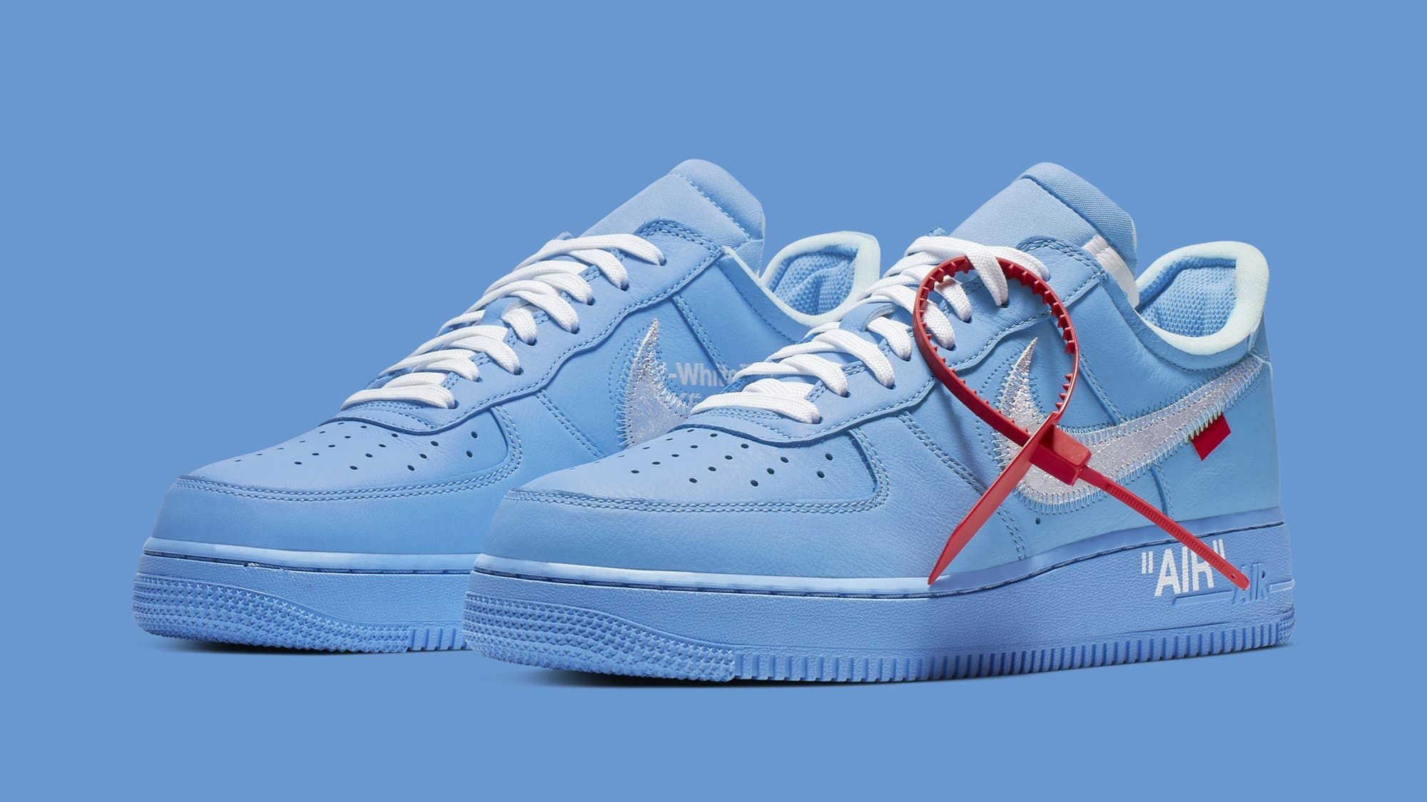 Off White x Nike Air Force 1 Low 'MCA Chicago' CI1173 400 (Pair)