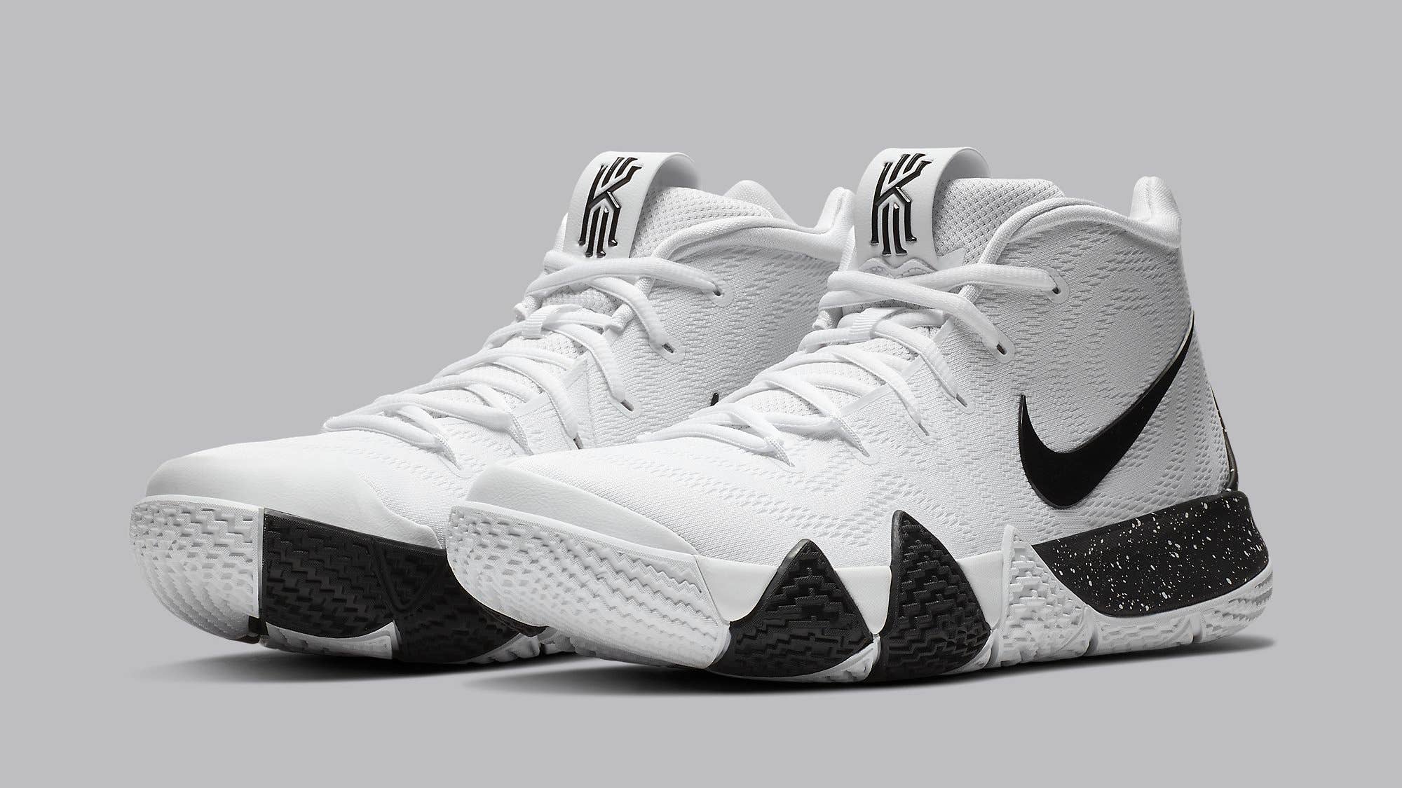 Nike Kyrie 4 White Black Release Date AV2296 100 Pair