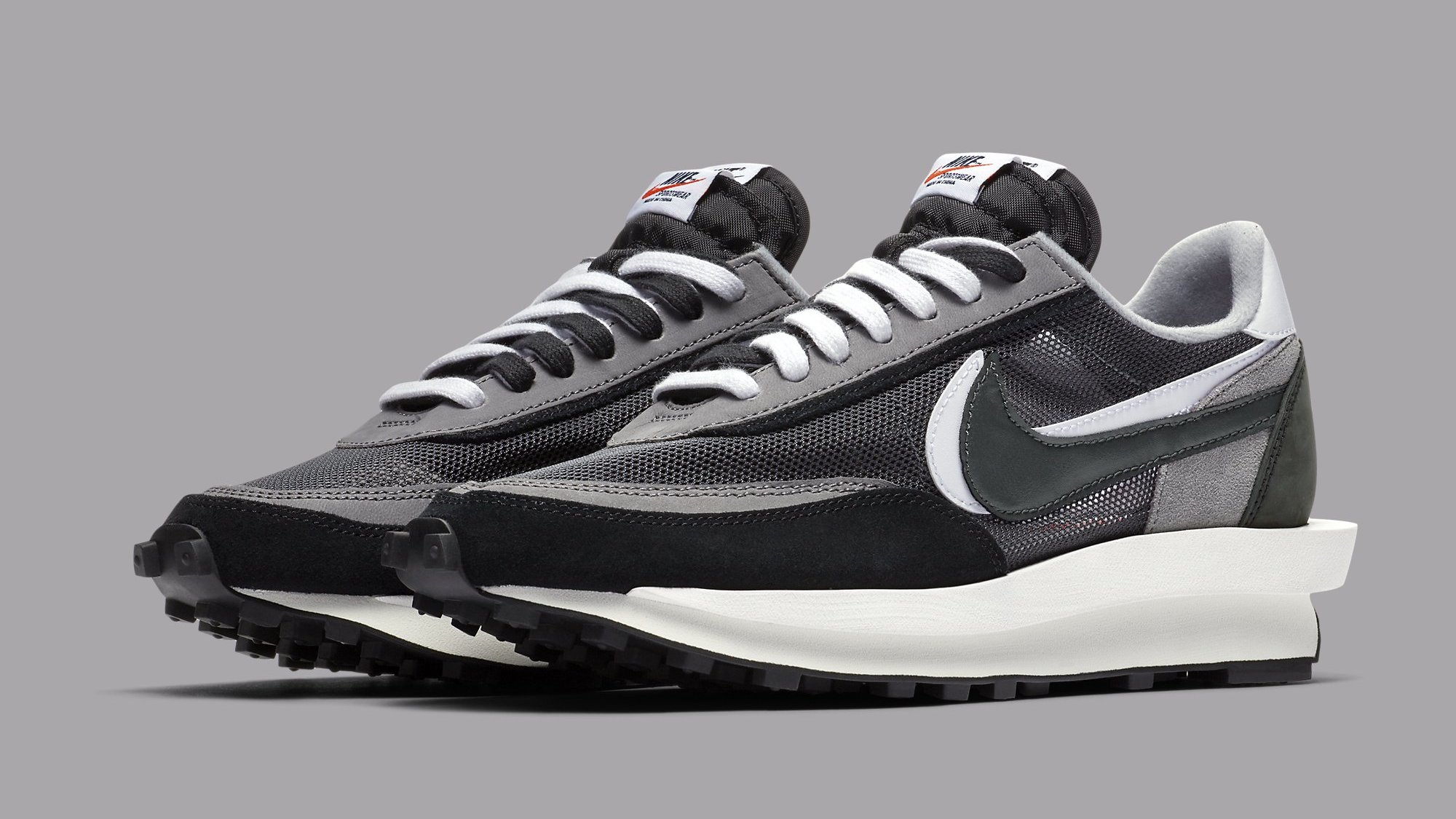 Sacai x Nike LDWaffles Releasing in Black and White   Complex