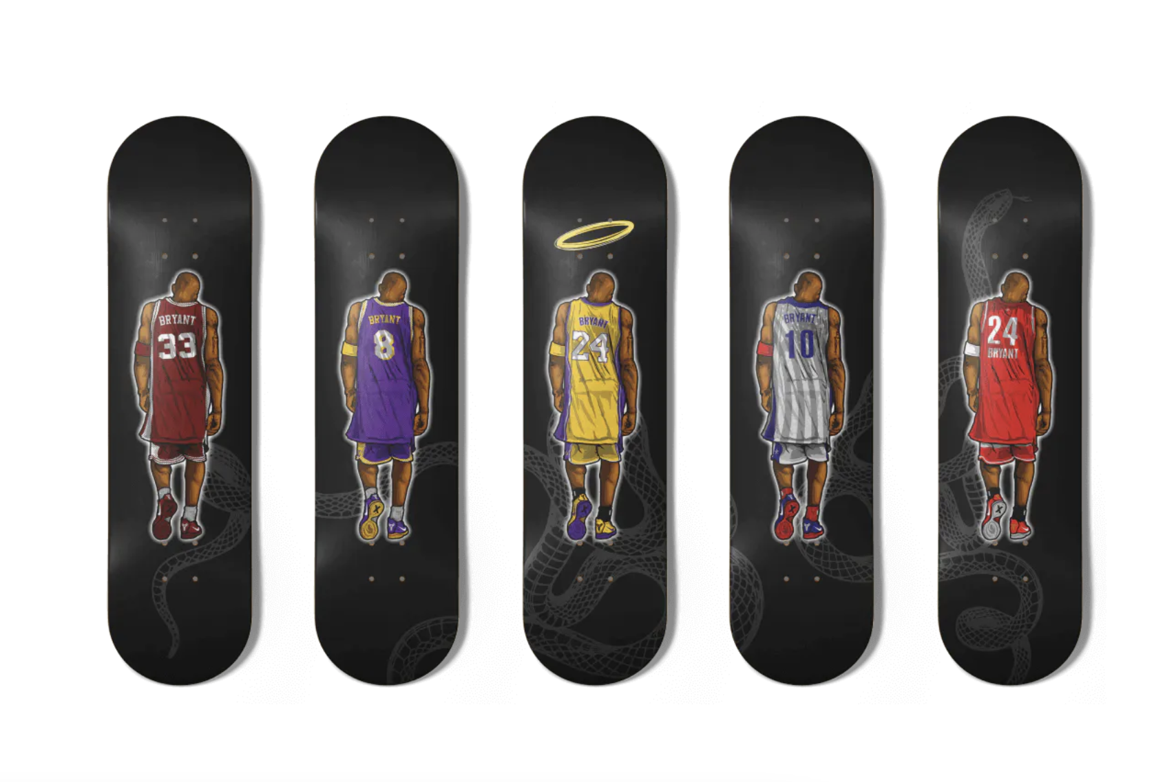 One of None Art Mobb Kobe Skate Decks