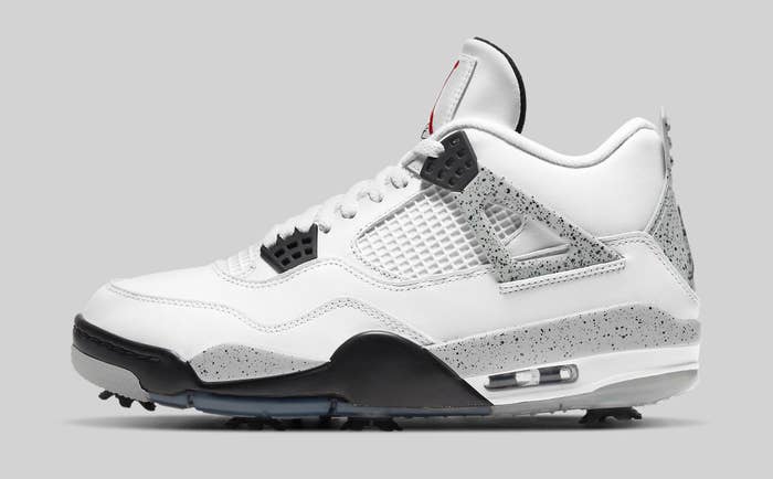 Air Jordan 4 Golf &#x27;White Cement&#x27; CU9981 100 Lateral