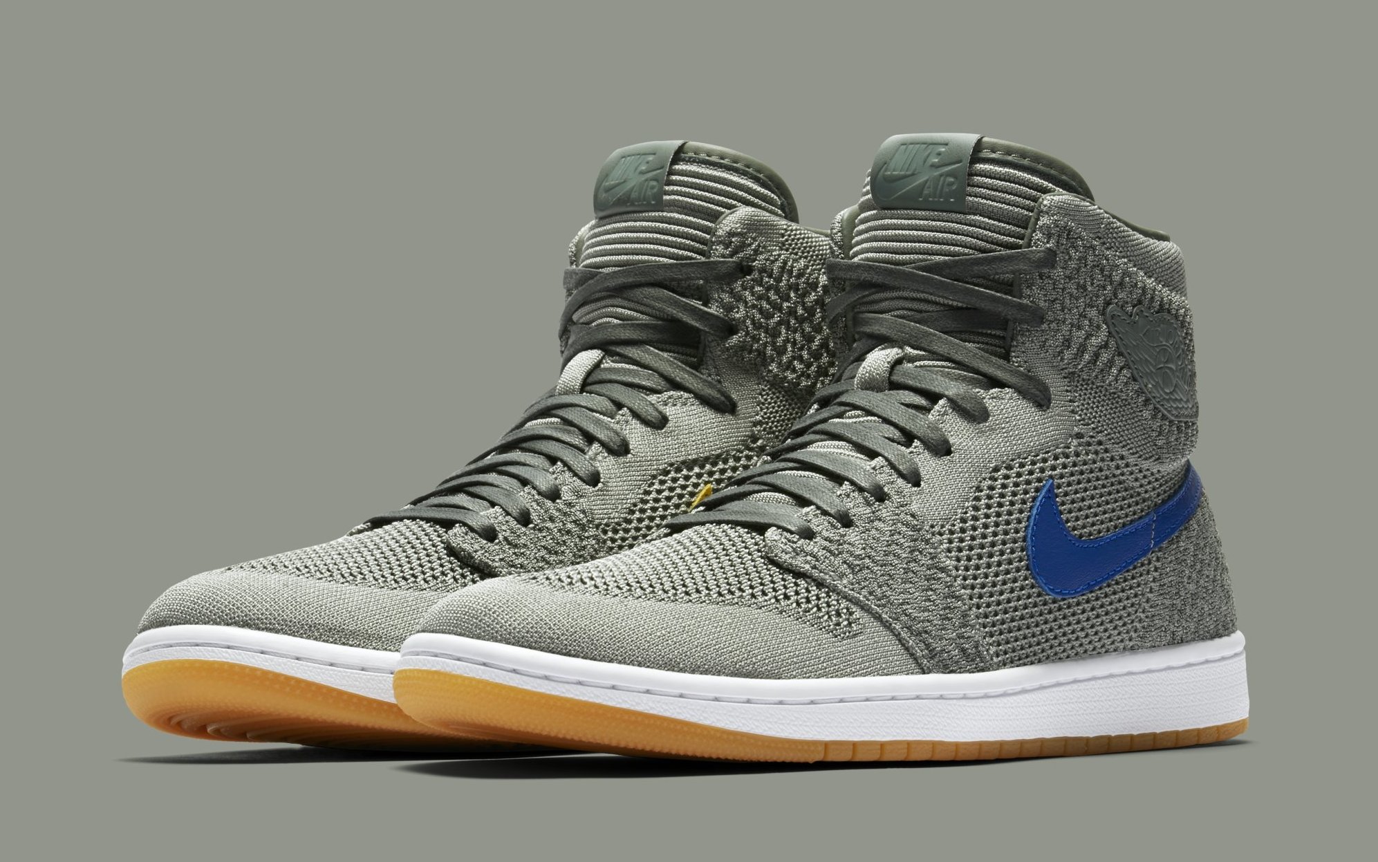 Jordan 1 flyknit store clay green