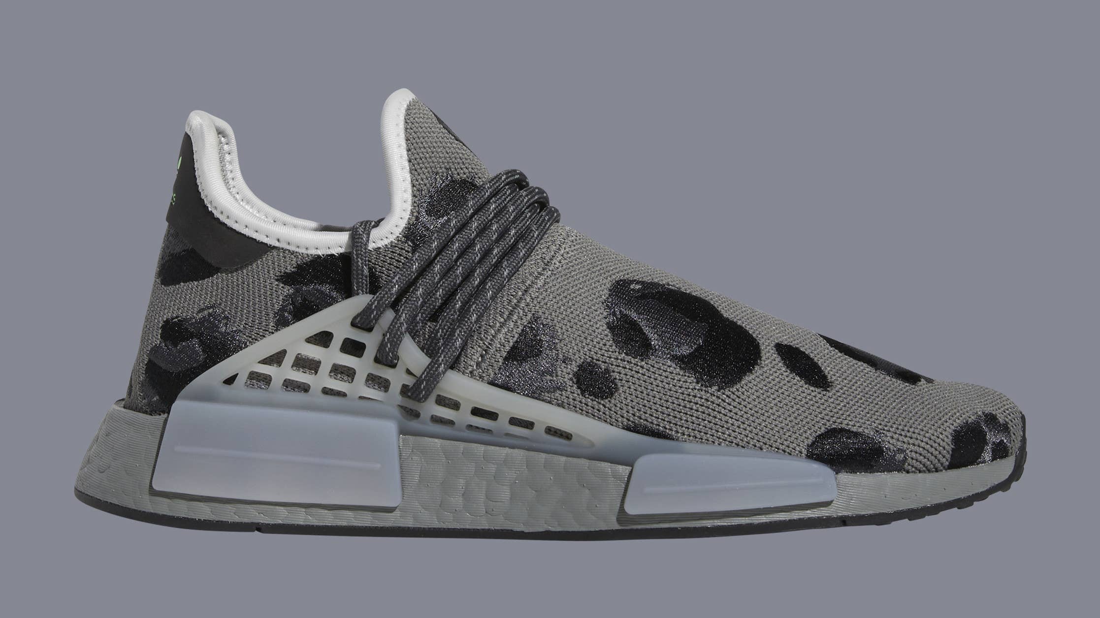 wazig Luik vrachtauto Pharrell and Adidas Are Dropping the 'Animal Print' Hu NMD in Grey | Complex