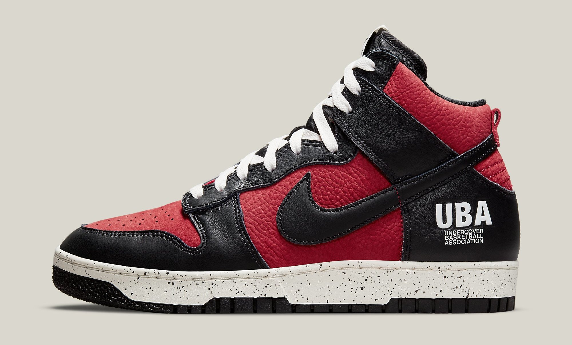 Undercover x Nike Dunk High 1985 &#x27;Gym Red&#x27; DD9401-600 Lateral