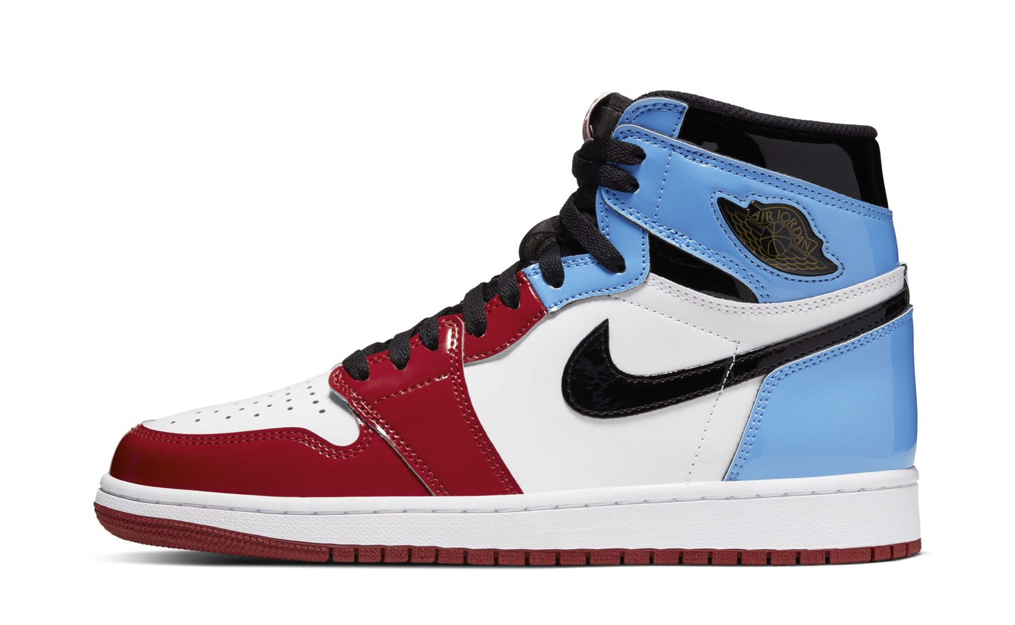 Air Jordan 1 High OG &#x27;Fearless&#x27; UNC to Chicago CK5666 100 (Lateral)