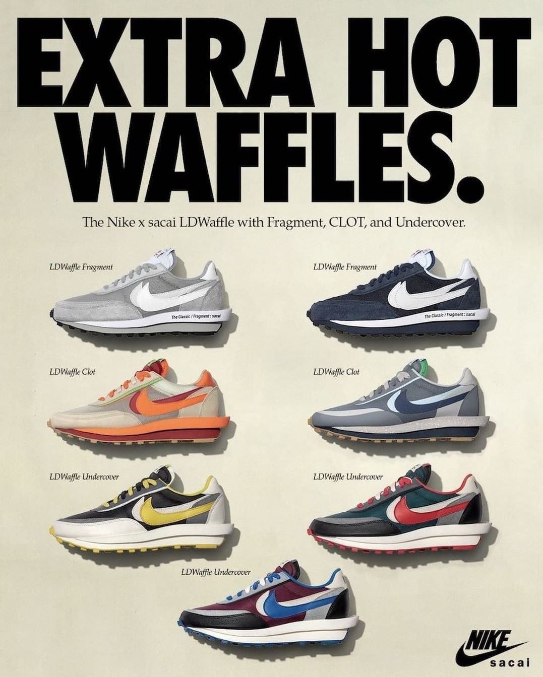 Sacai Announces Next Nike LDWaffle Collabs | Complex