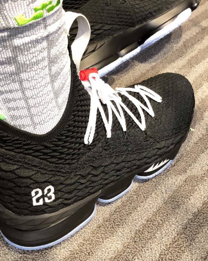 Nike LeBron 15 Air Jordan 5 Black Metallic PE Side