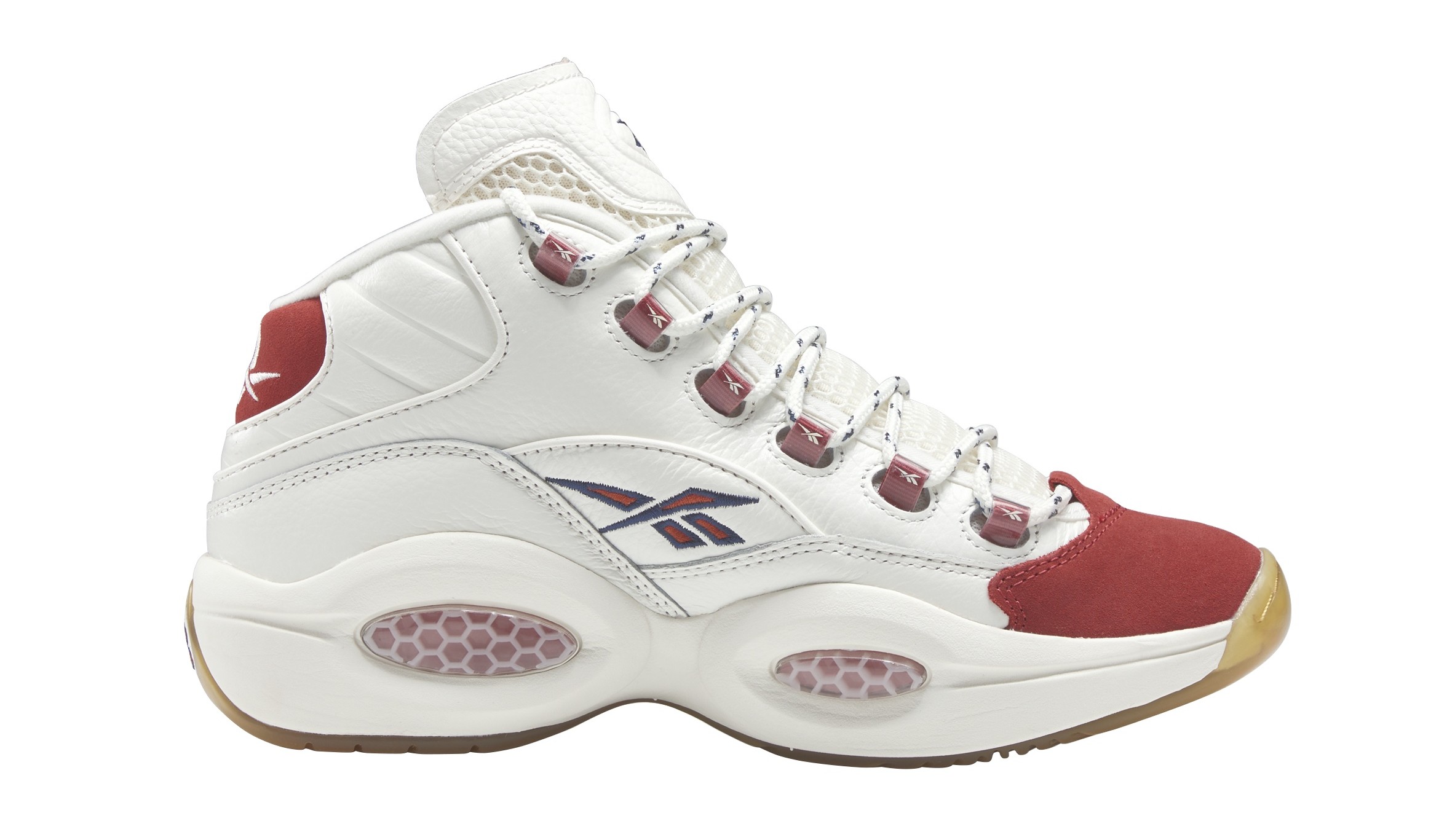 Reebok Question Mid &#x27;Vintage Red Toe&#x27;