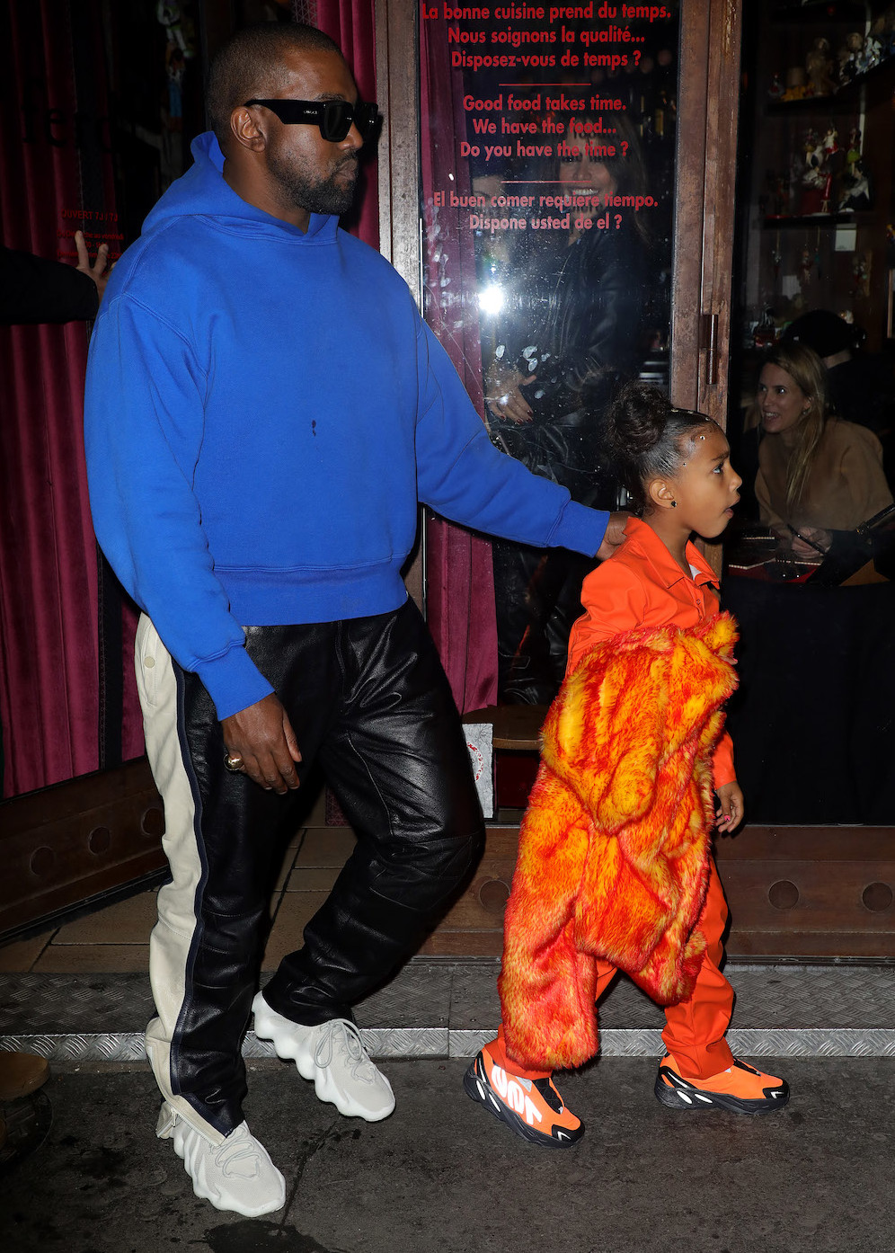 Kanye West Wearing a Yeezy Gap Perfect Hoodie