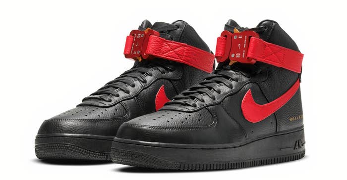1017 Alyx 9sm x Nike Air Force 1 High 'black/university red'