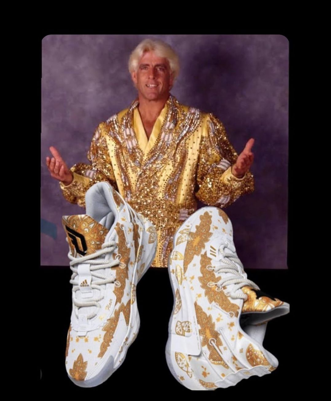 Ric Flair's Outfits Inspire This Adidas Dame 7 Colorway | Complex