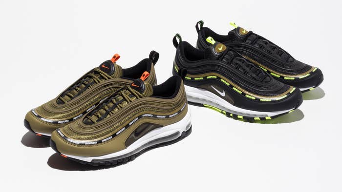 Undefeated Nike Air Max 97s Olive Green Black Neon
