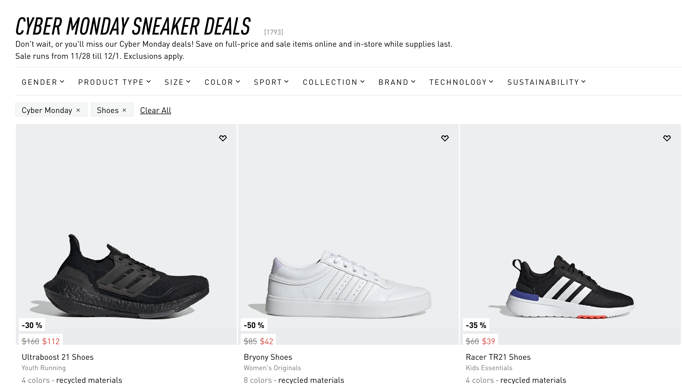 The Best Cyber Sneaker Deals |