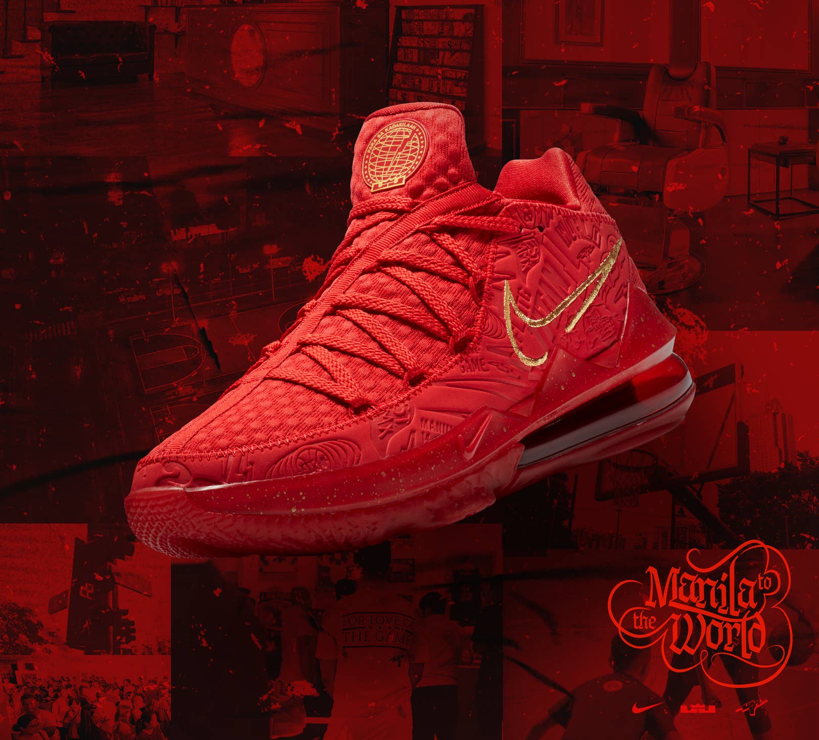 Lebron low clearance red