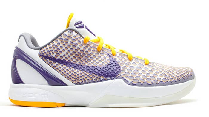 Nike Kobe 6 &#x27;3D Lakers&#x27; Lateral 429659 105