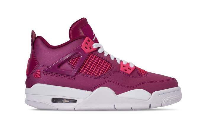 Air Jordan 4 Retro GS &#x27;True Berry/Rush Pink/White&#x27; 487724 661 (Lateral)
