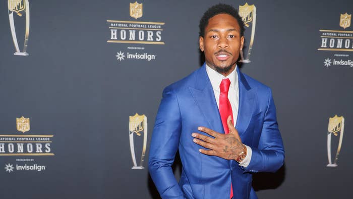 Stefon Diggs at the NFL Honors during Super Bowl Weekend