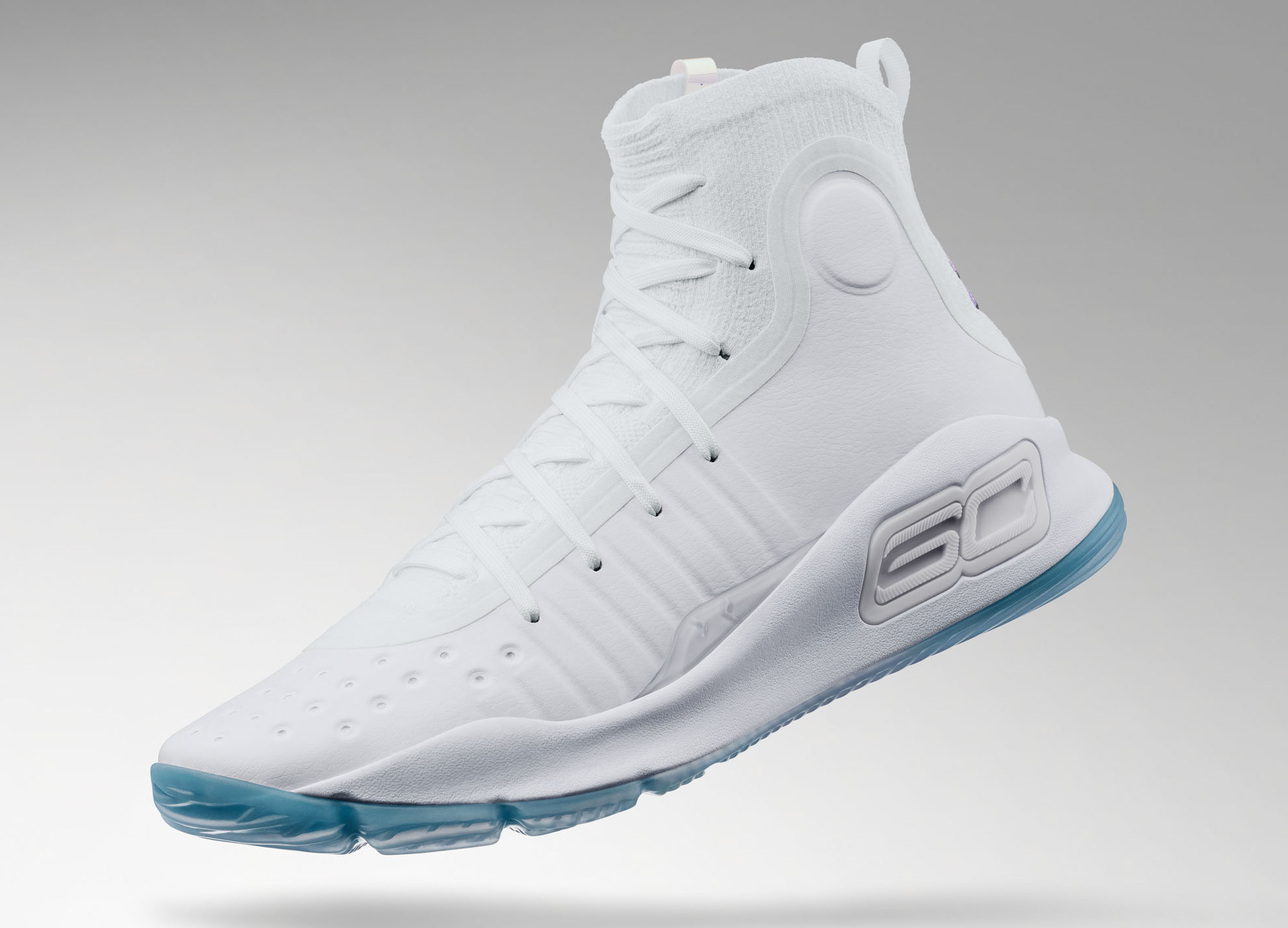 Curry 4 basketball clearance shoes white