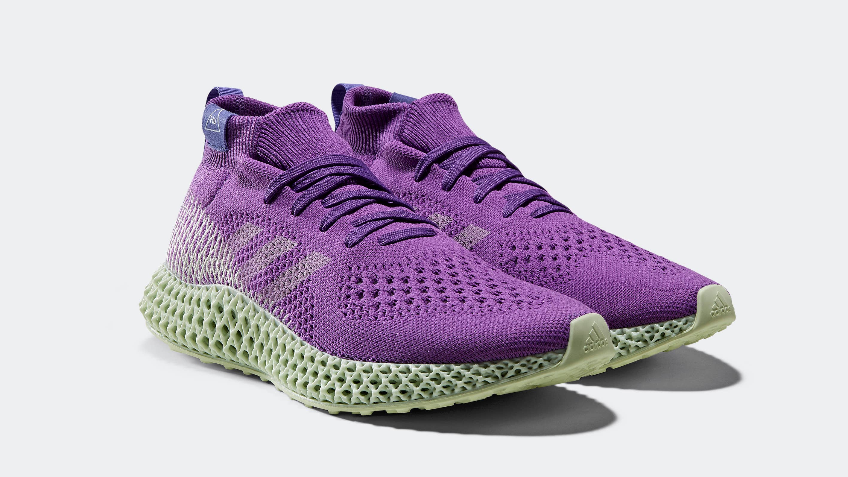 pharrell williams adidas 4d active purple fv6335 pair
