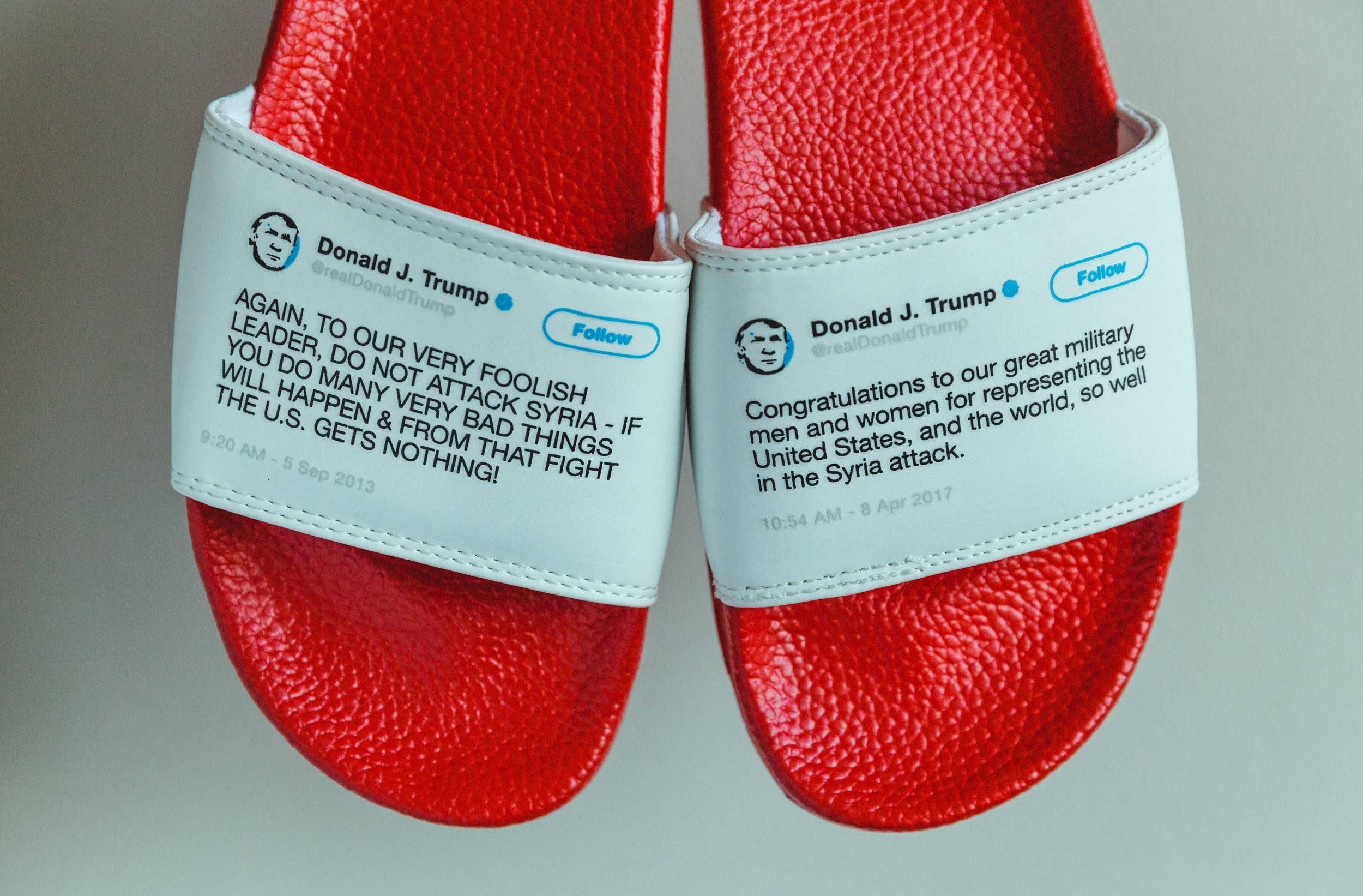 President Donald Trump Flip Flops