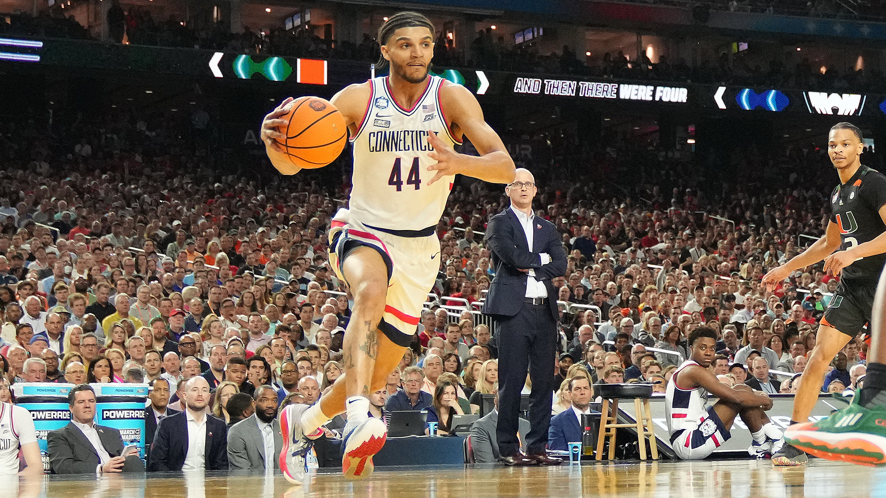 Andre Jackson playing in the Final Four for UConn against Miami