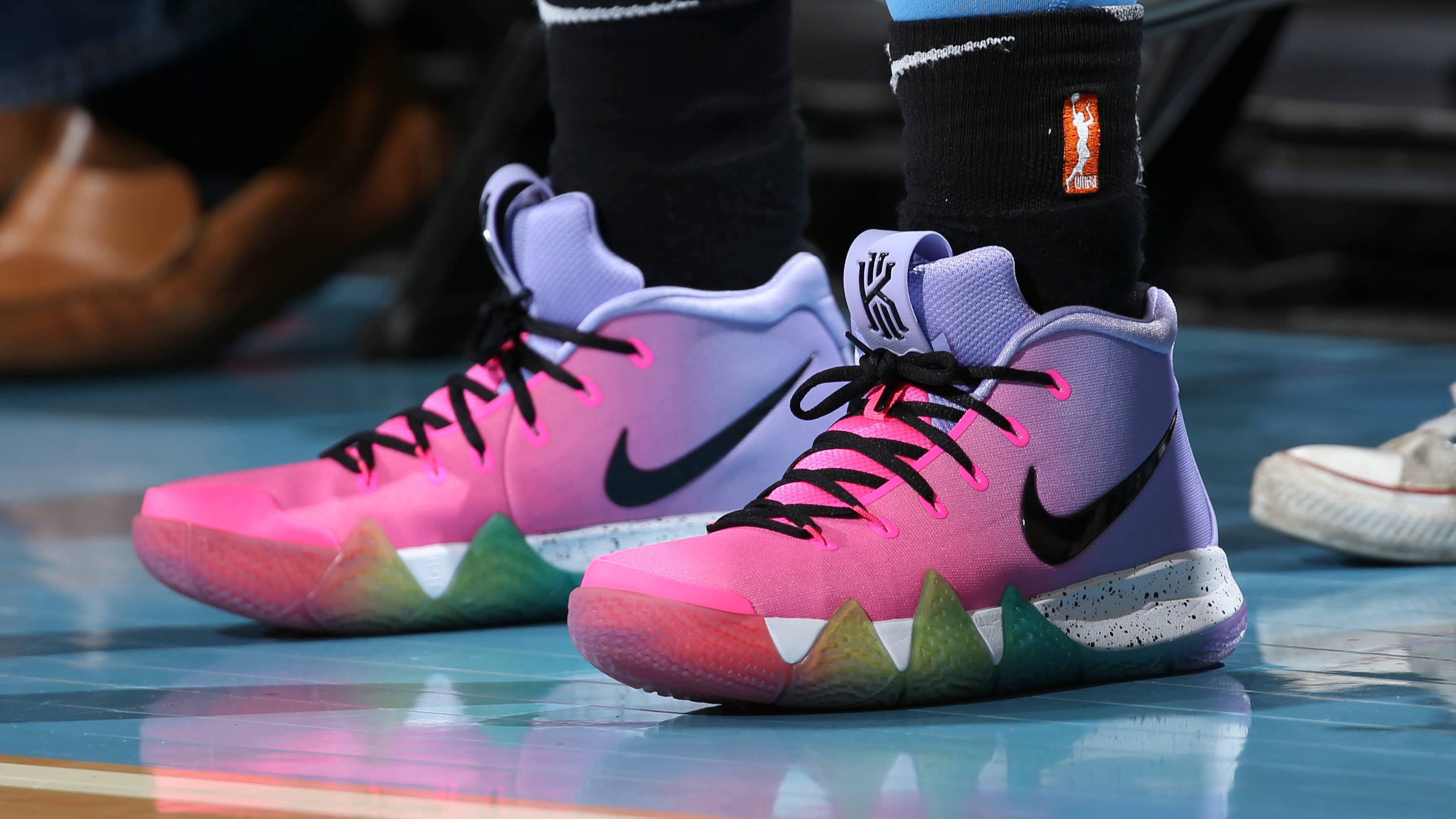 Gabby Williams in the Nike Kyrie 4 'Be True'