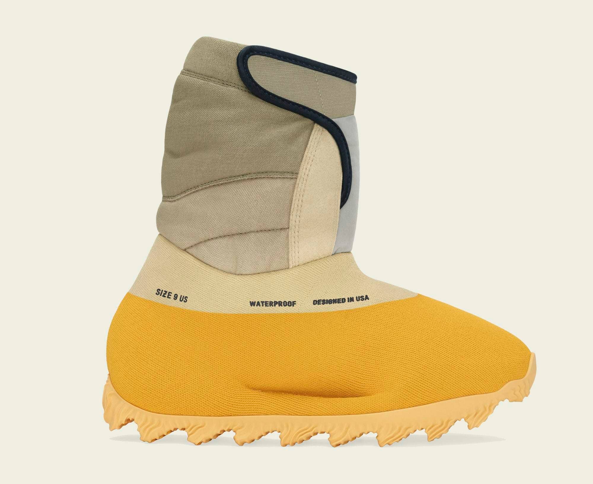 Adidas Yeezy Knit Runner Boot 'Sulfur' GY1824 (Lateral)