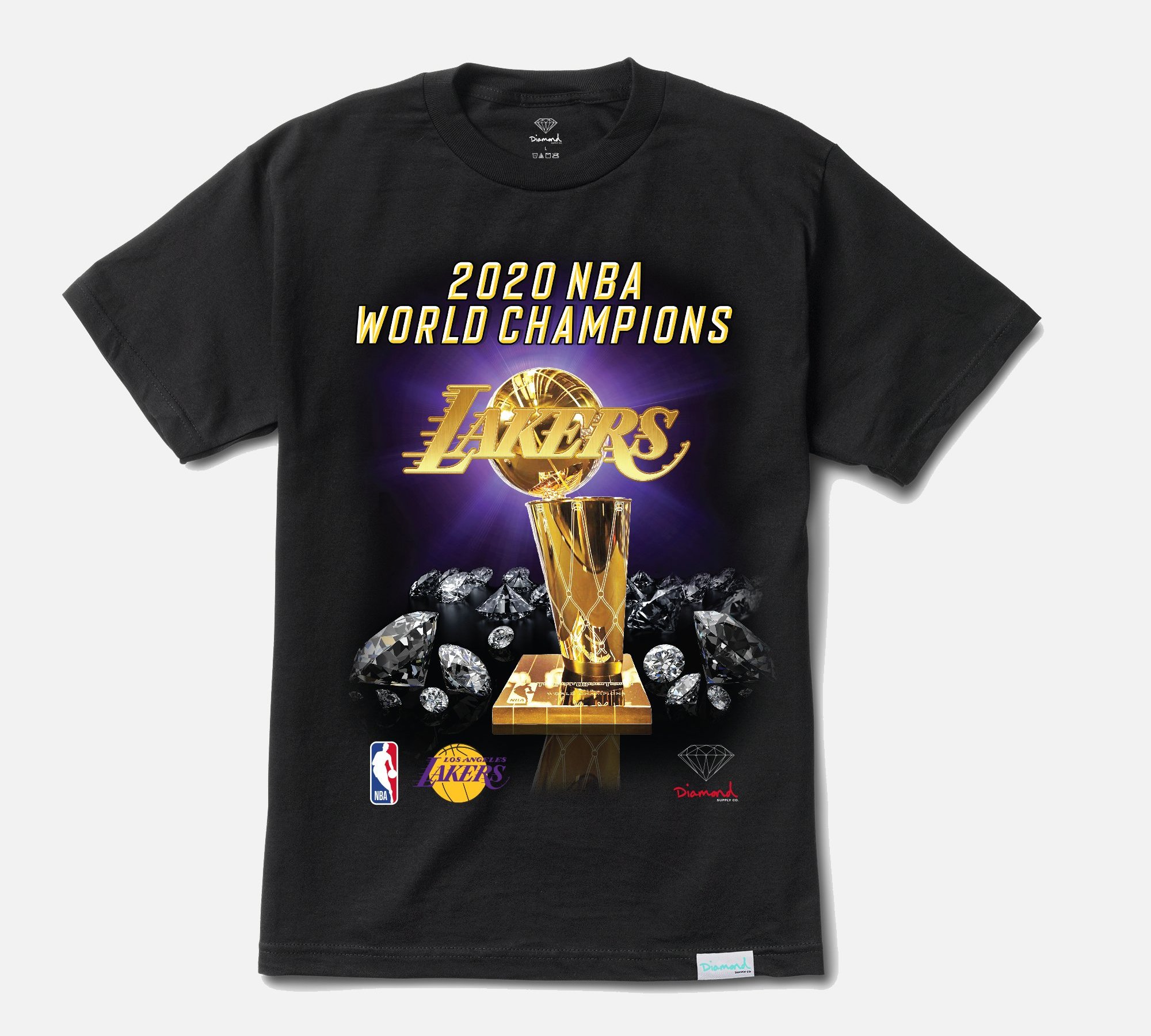 Los Angeles Dodgers Lakers 2020 World Champions Trophies shirt