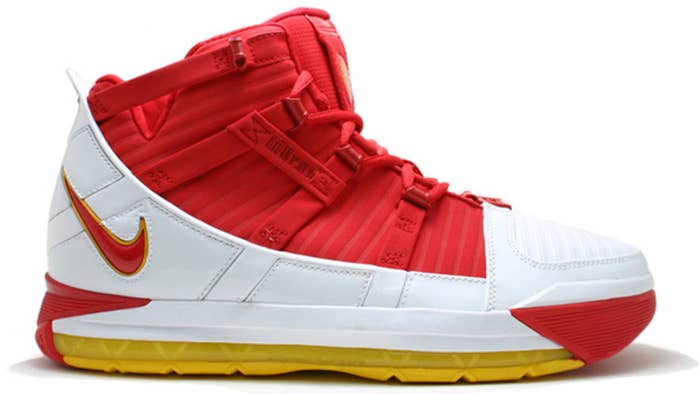 Nike LeBron 3 PE &#x27;Fairfax&#x27; Sample Lateral
