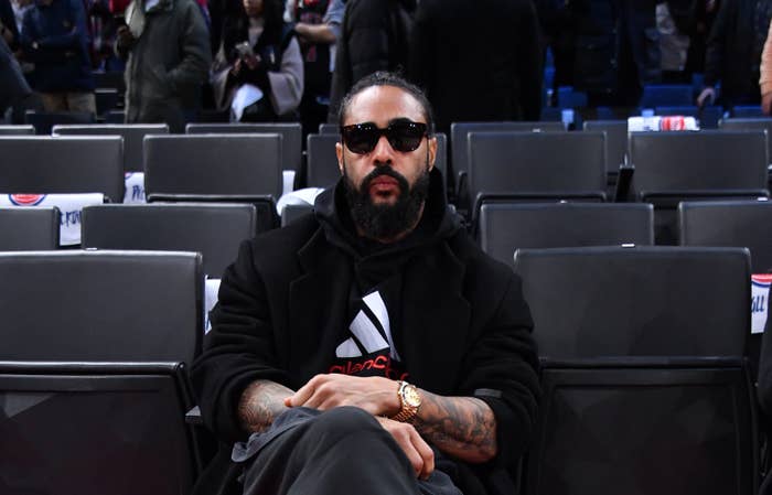 Jerry Lorenzo of Fear of God outside the Vetements show at Centre