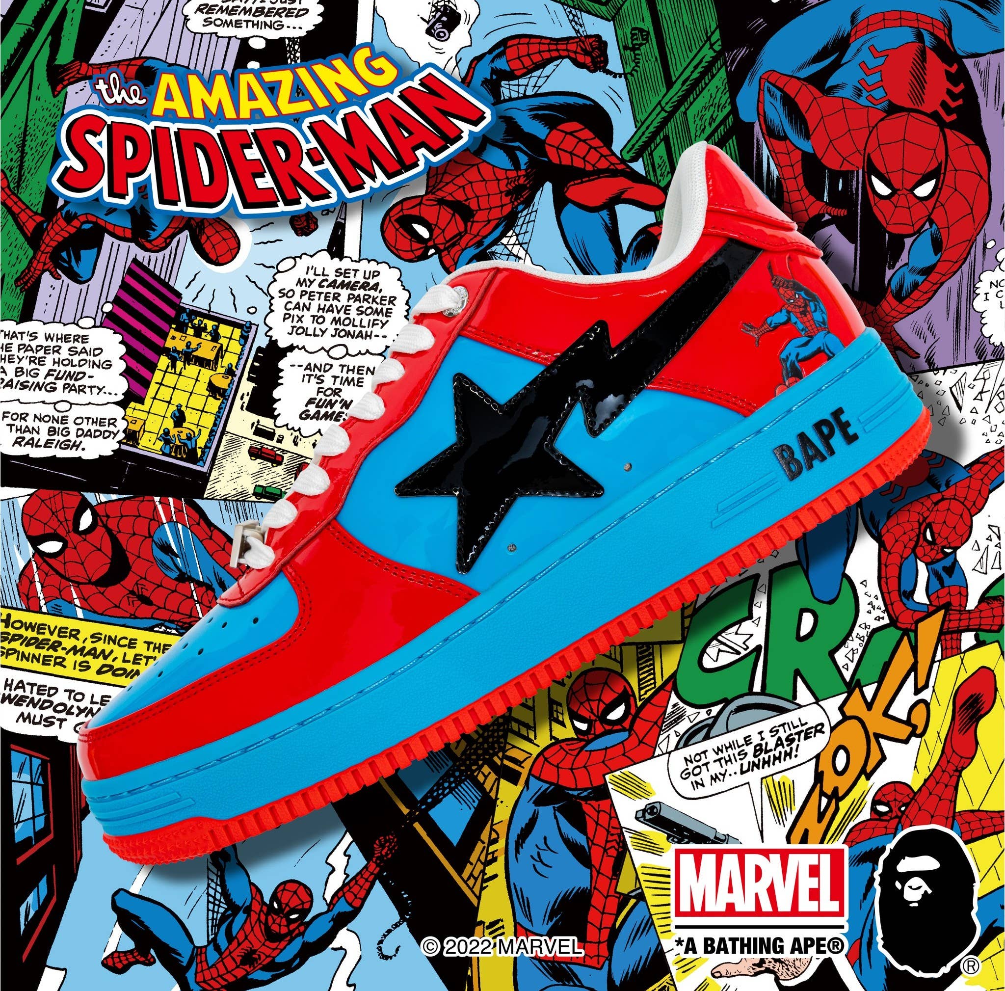 Marvel x Bape Sta 'Spider-Man' Lateral