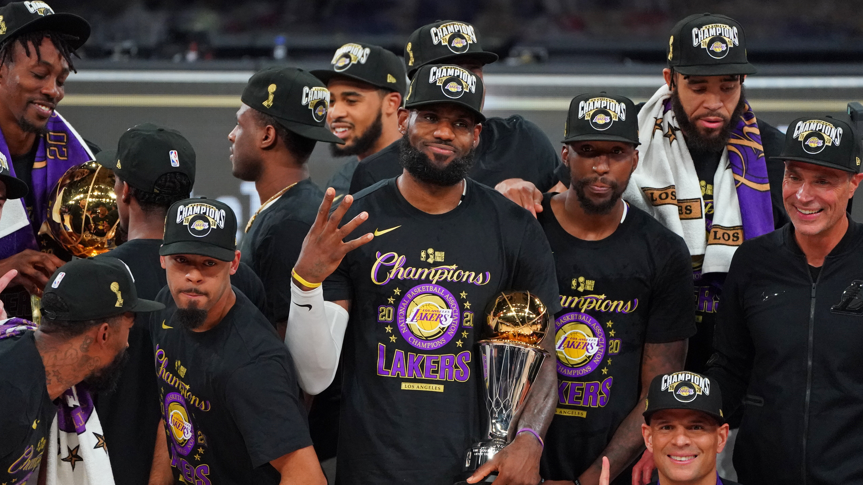 Dodgers Lakers 2020 World Champions Trophies Champions Shirt