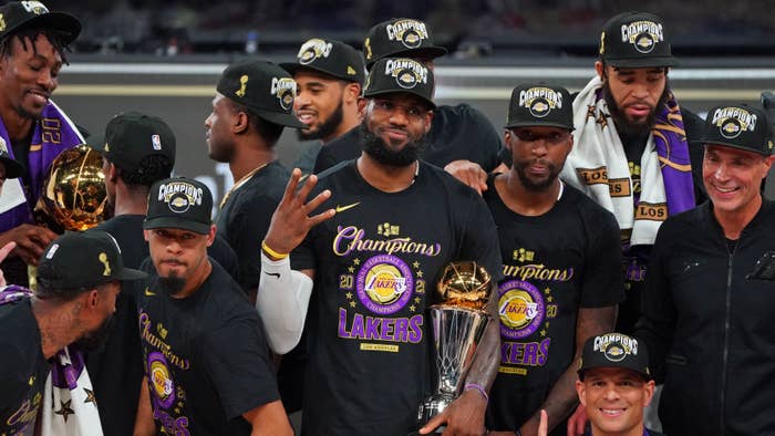 Lakers LeBron Championship