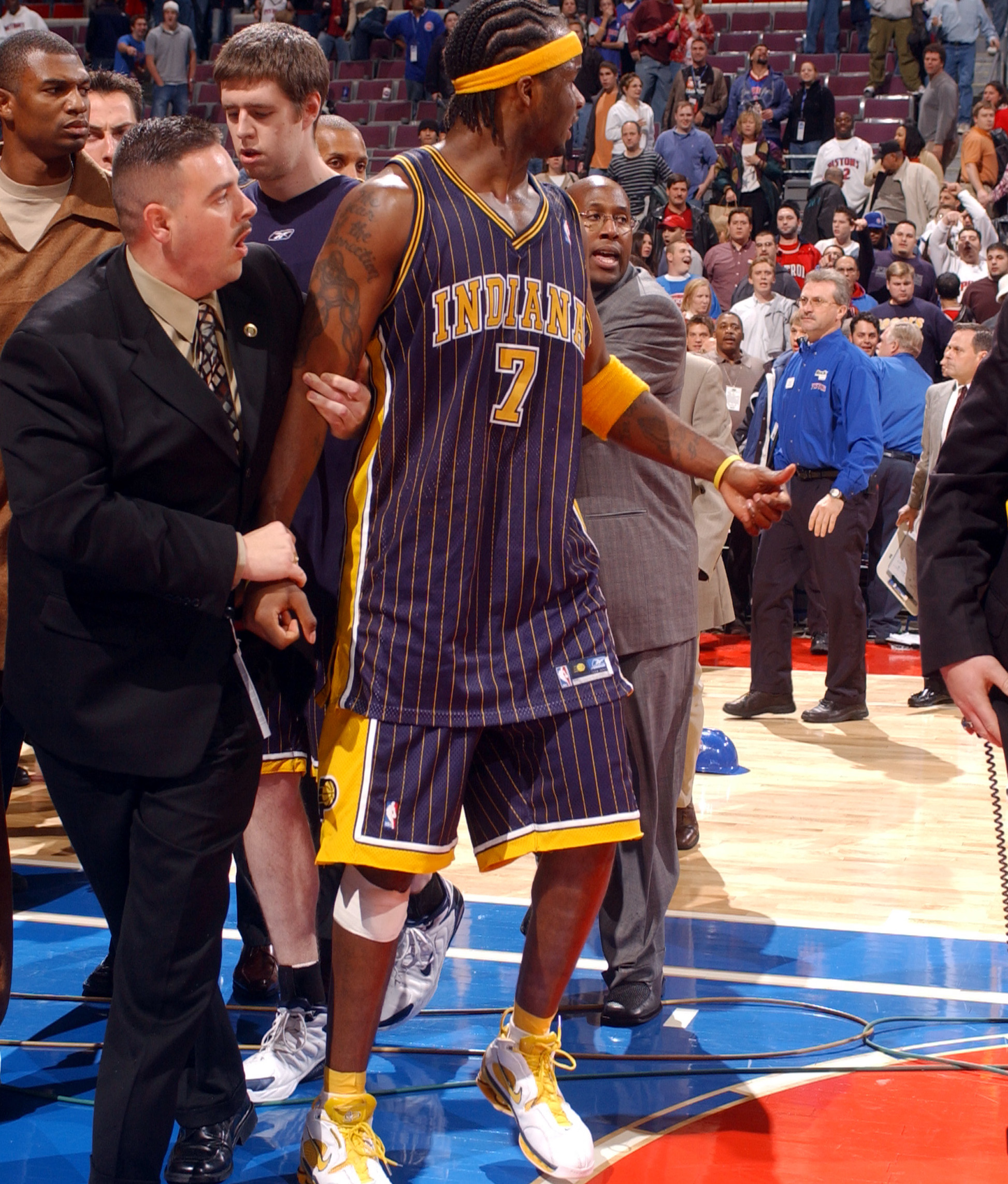 Malice at the Palace Sneakers Jermaine O&#x27;Neal Nike Shox Elite