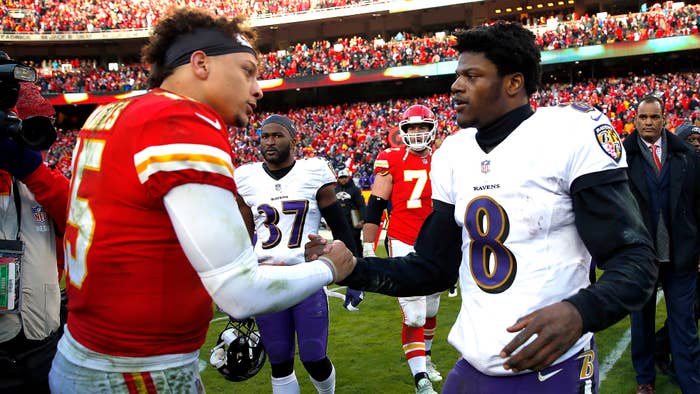 Pat Mahomes and Lamar Jackson