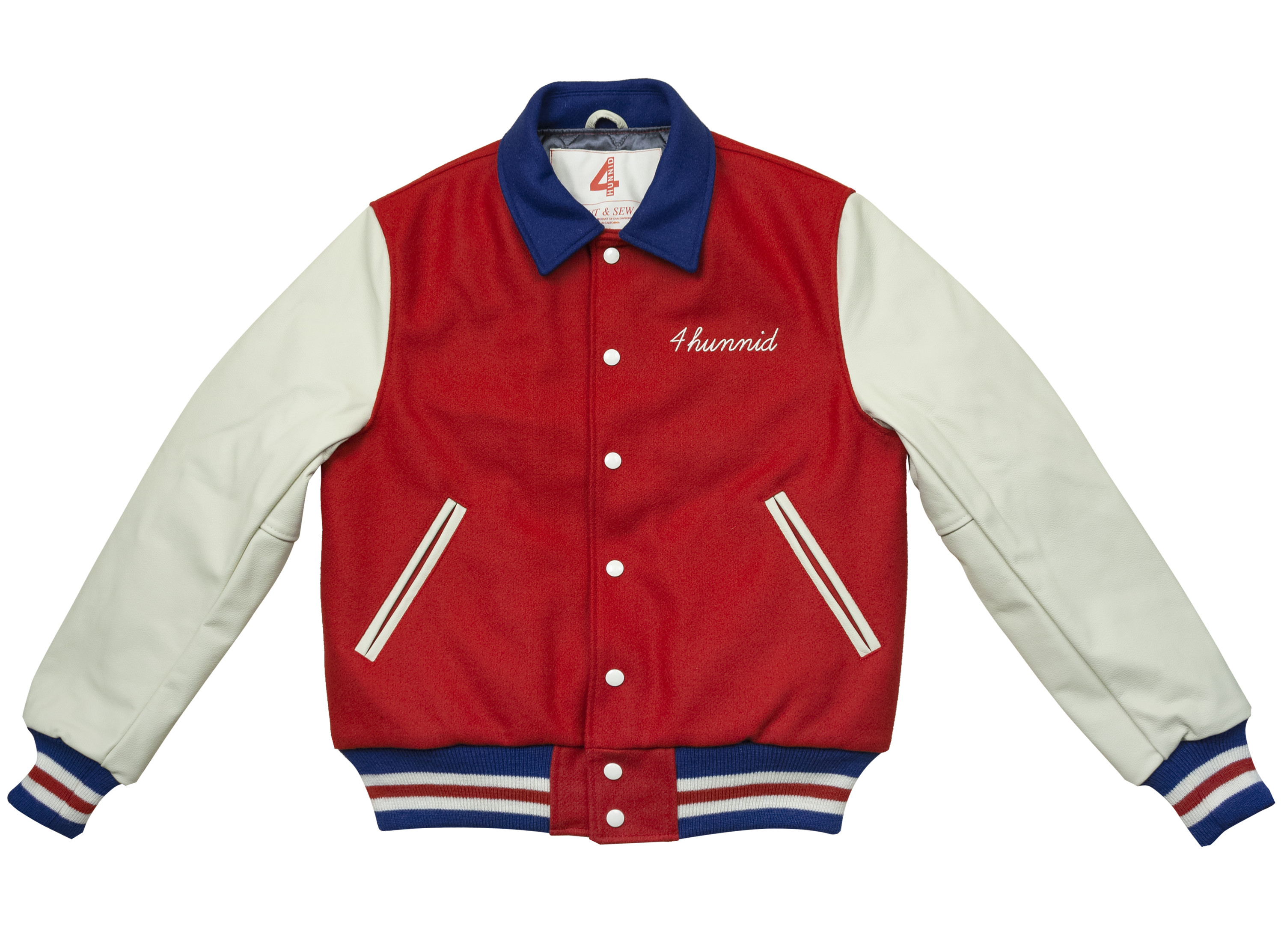 4Hunnid Kut and Sew Collection Letterman Jacket
