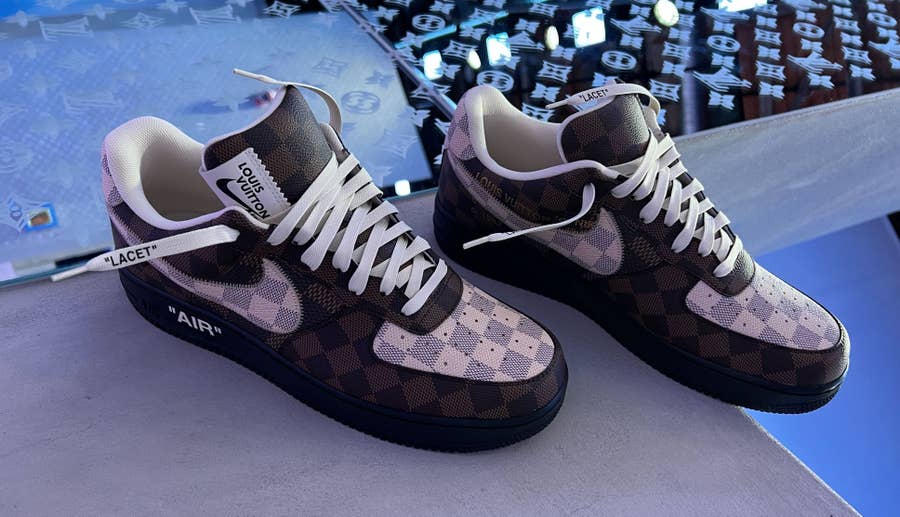 JT Customshoes - Nike AF1 x Louis Vuitton⁣⁣ ⁣⁣ Done for