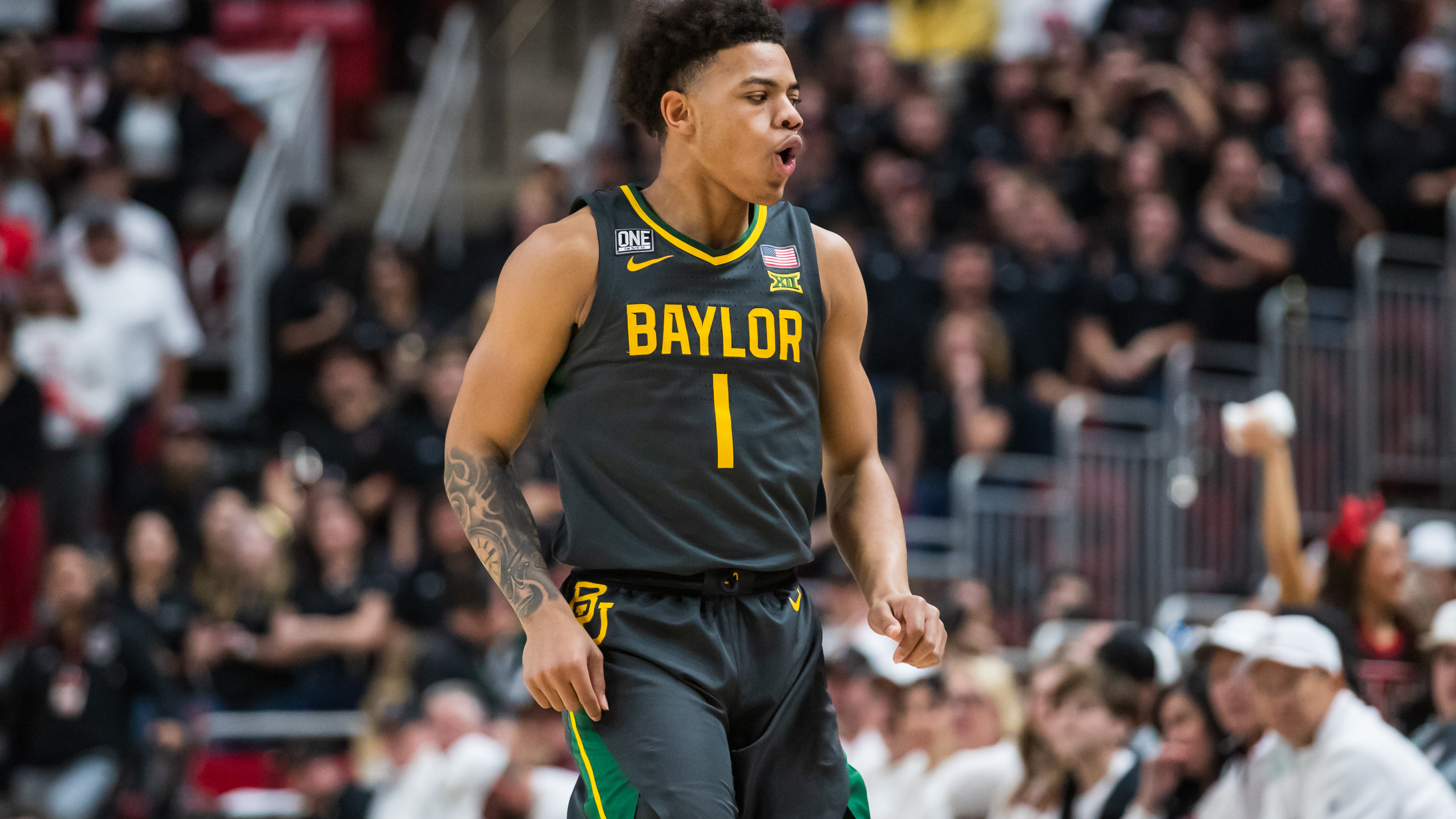 Keyonte George during his freshman season at Baylor