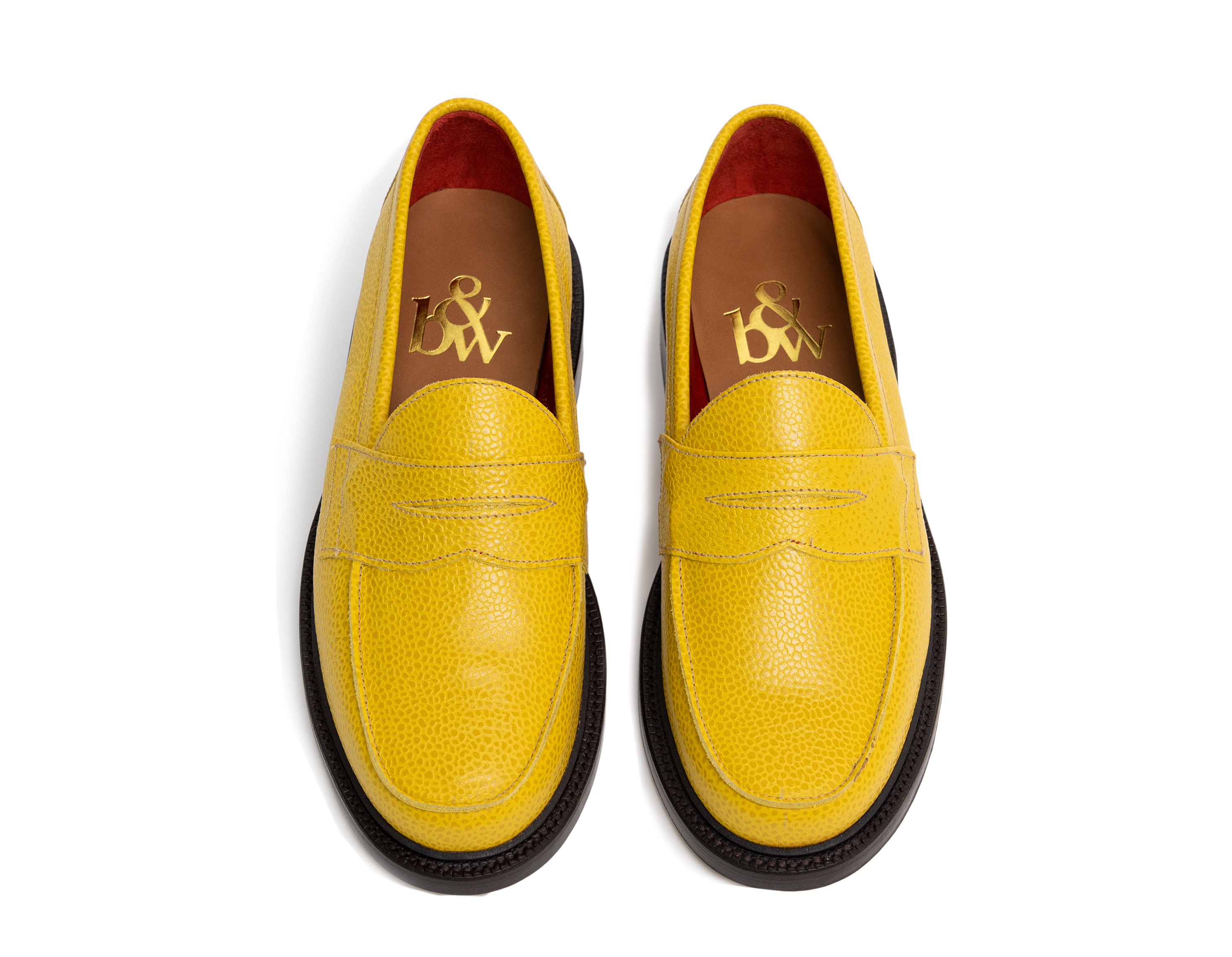 Blackstock and Weber Ellis Penny Loafer &#x27;Canary Grain&#x27;