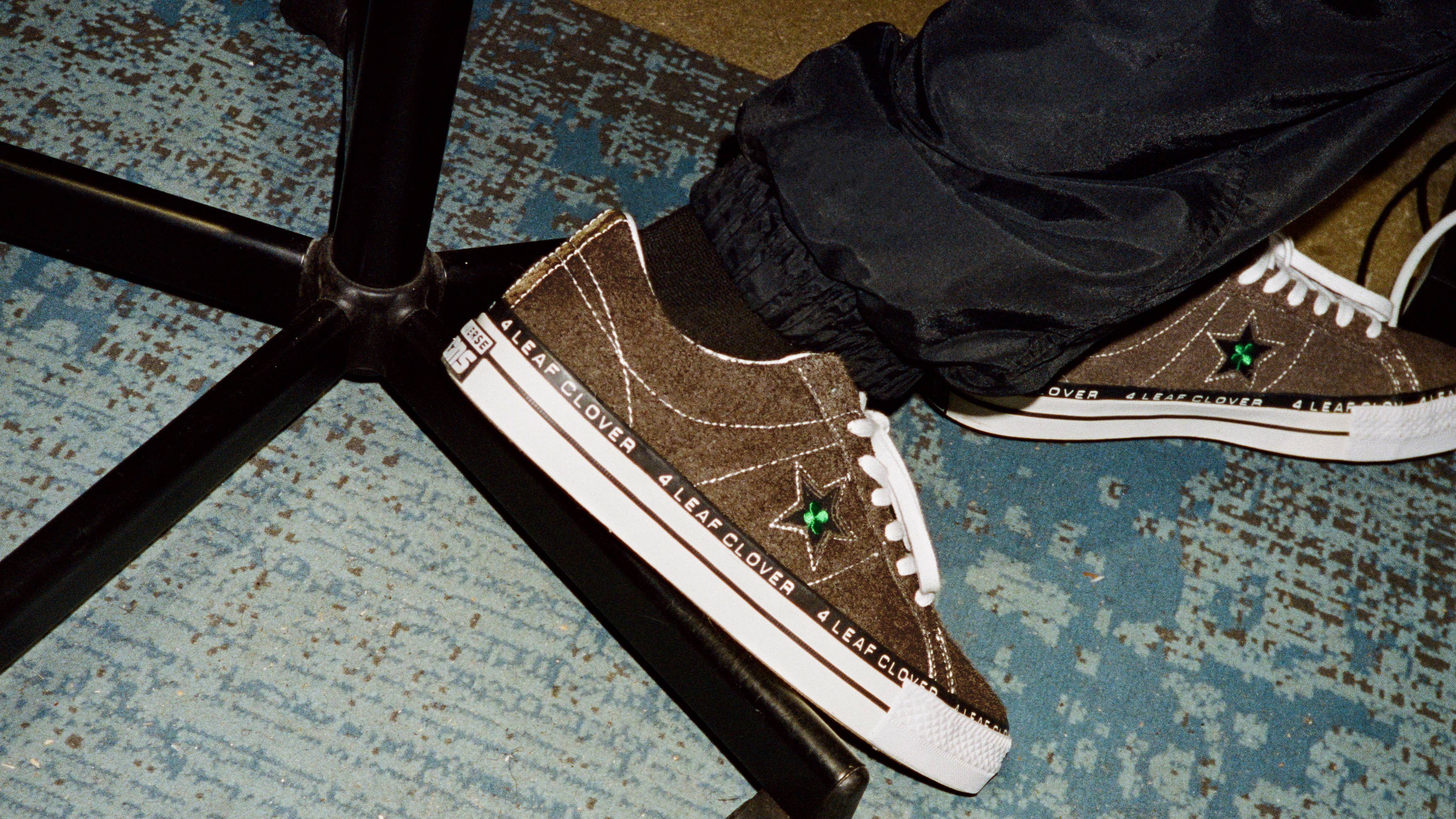 obesidad Ideal Enderezar Patta Adds a Four-Leaf Clover to the Converse One Star | Complex