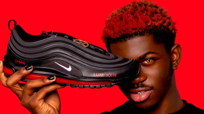 Lil Nas X's Nike Satan Sneakers Have Human Blood in Them, But Whose ...